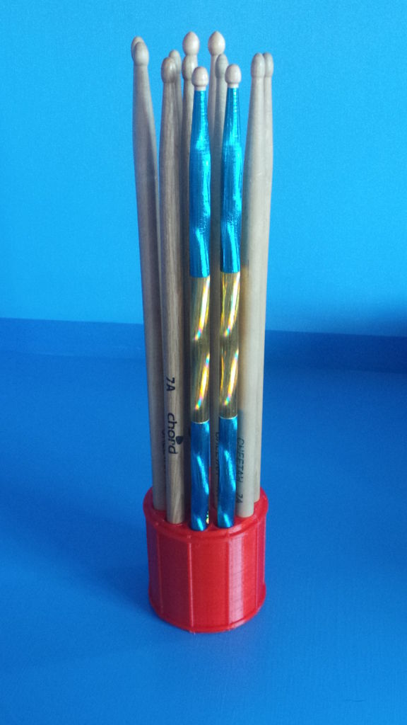 Drumstick storage drum free 3D Model 3D printable STL