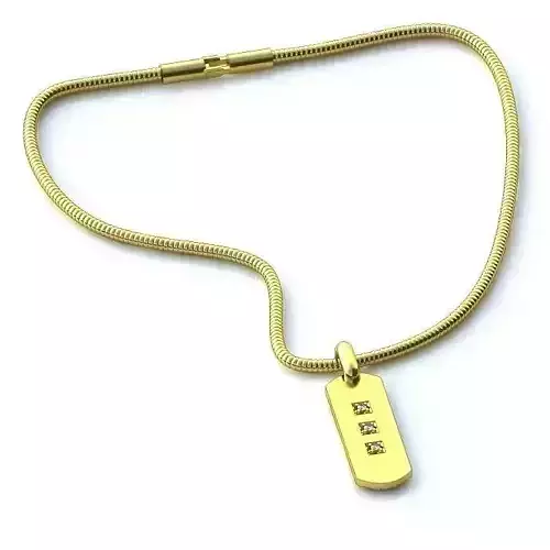 Gold Pendant With Diamonds 179