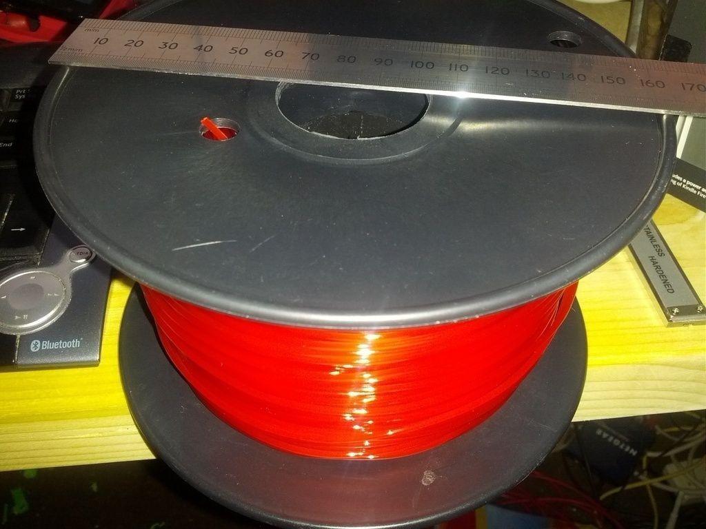 Replicator 2 small spool holder Free 3D print model_3