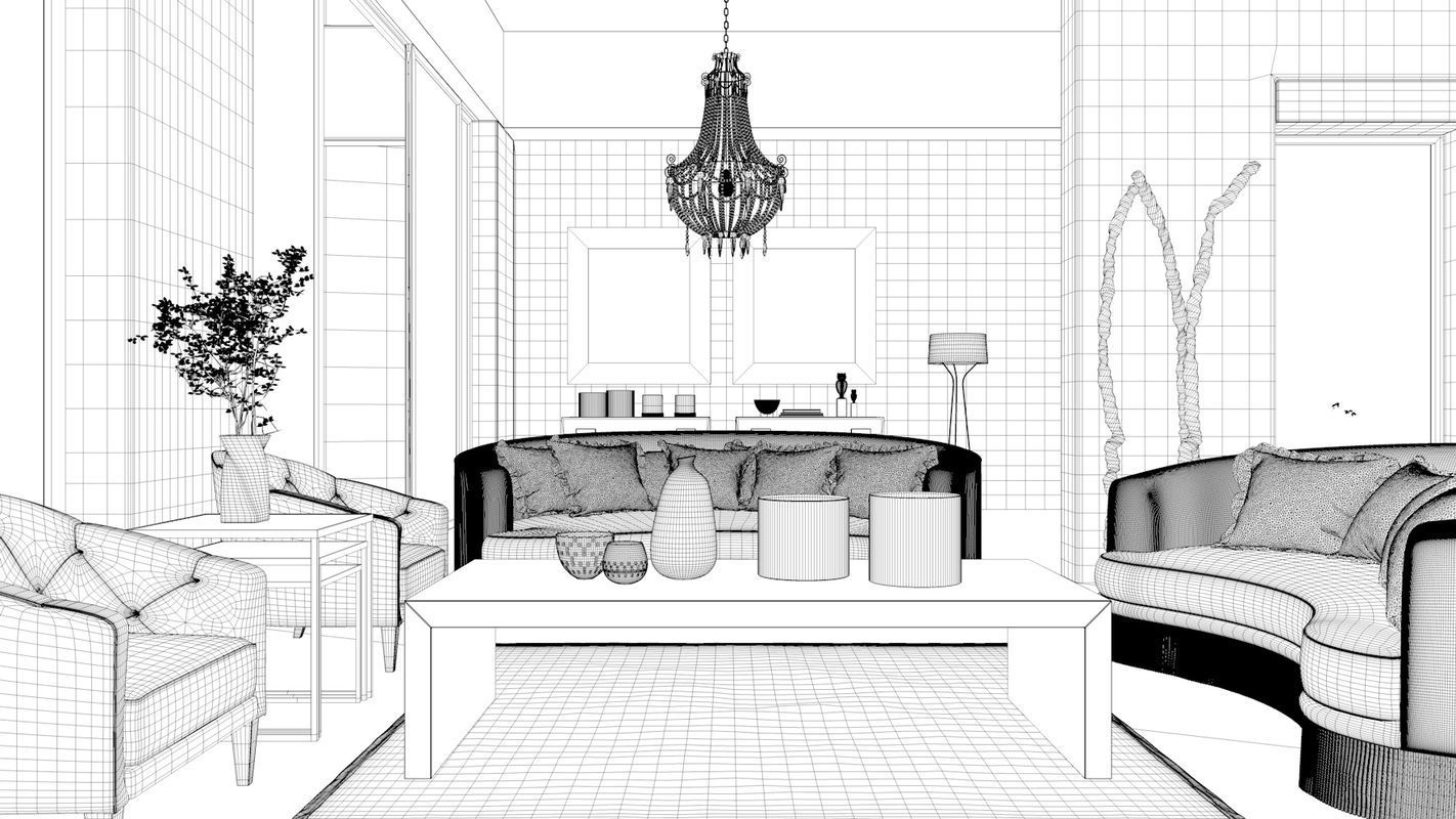 VRay - C4D Scene files - African Interior Scene 3D model_4