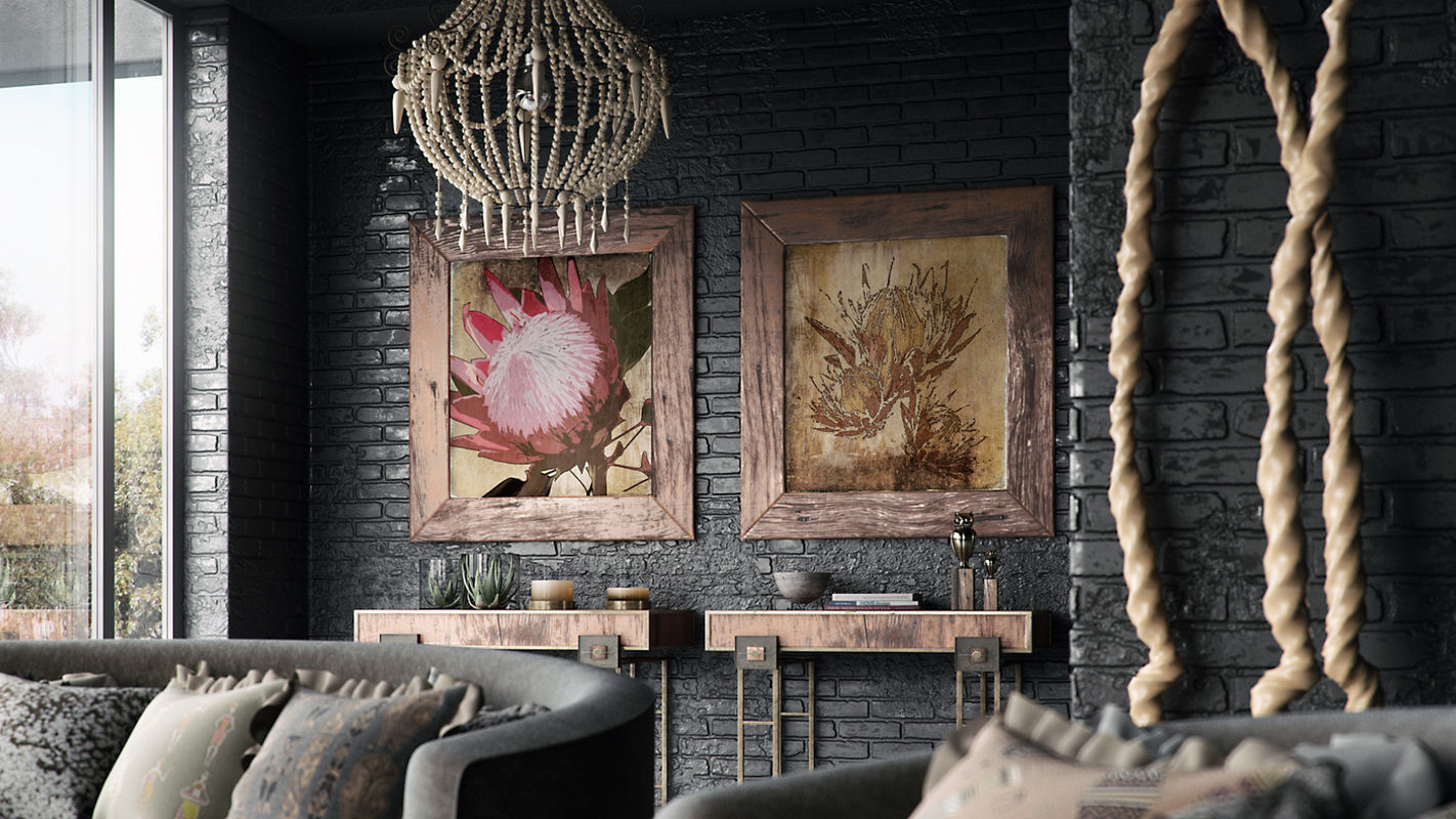 VRay - C4D Scene files - African Interior Scene 3D model_2