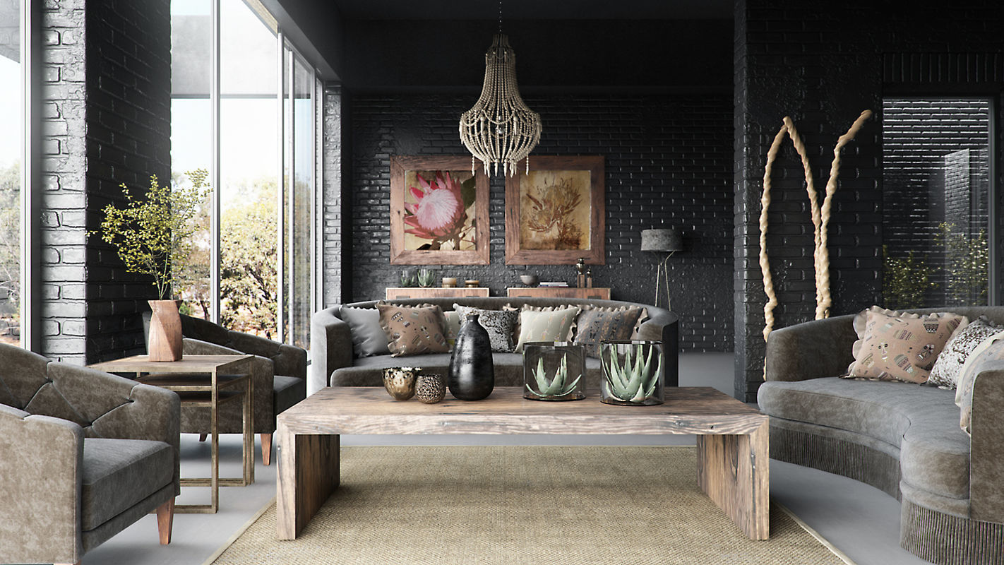 VRay - C4D Scene files - African Interior Scene 3D model_3