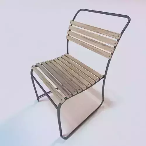 1930 s Belgian Stacking Wood Sidechair