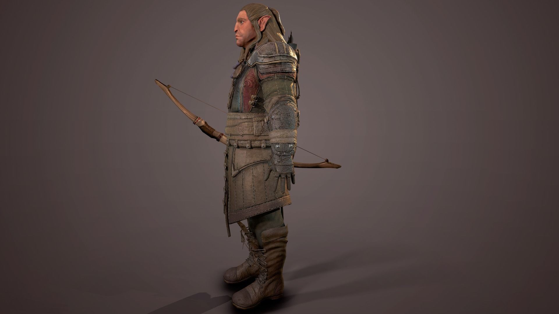 Monster archer high poly model 3D model_15