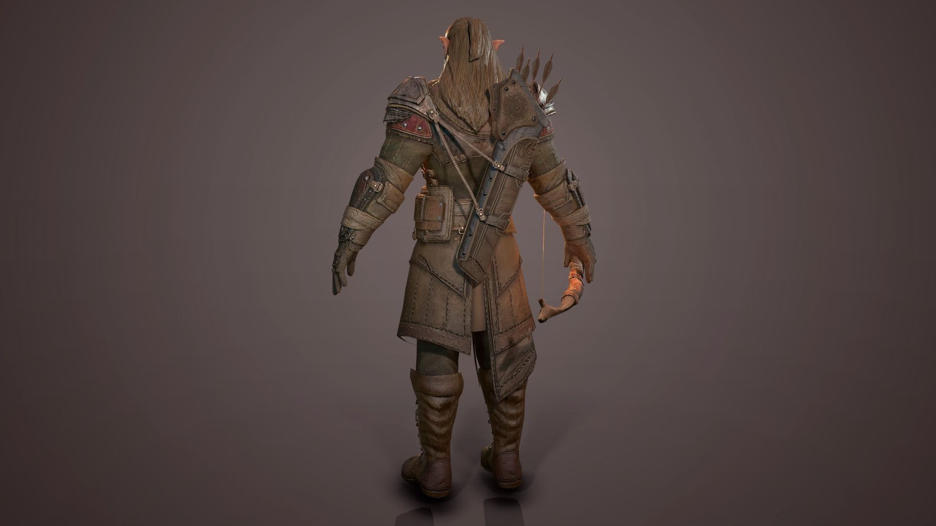 Monster archer high poly model 3D model_13