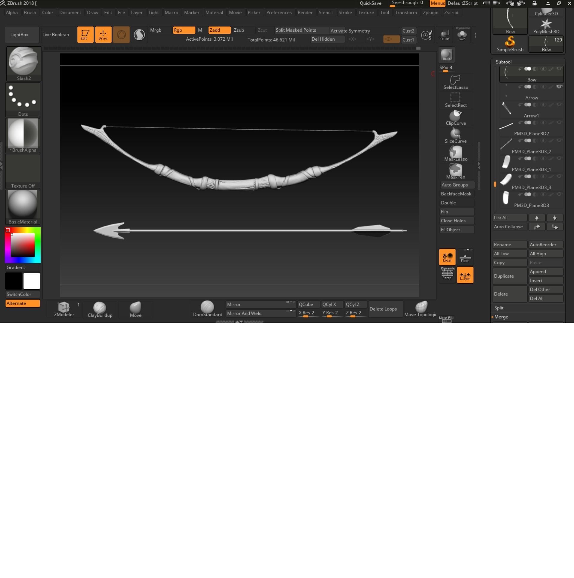 Monster archer high poly model 3D model_20