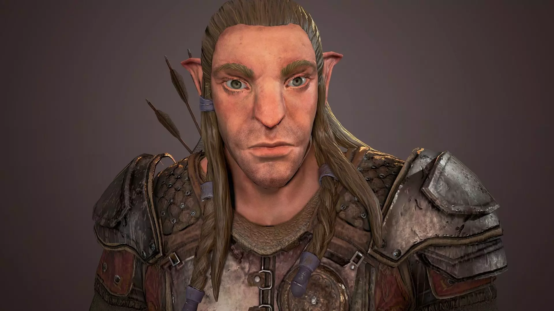 Monster archer high poly model 3D model_1