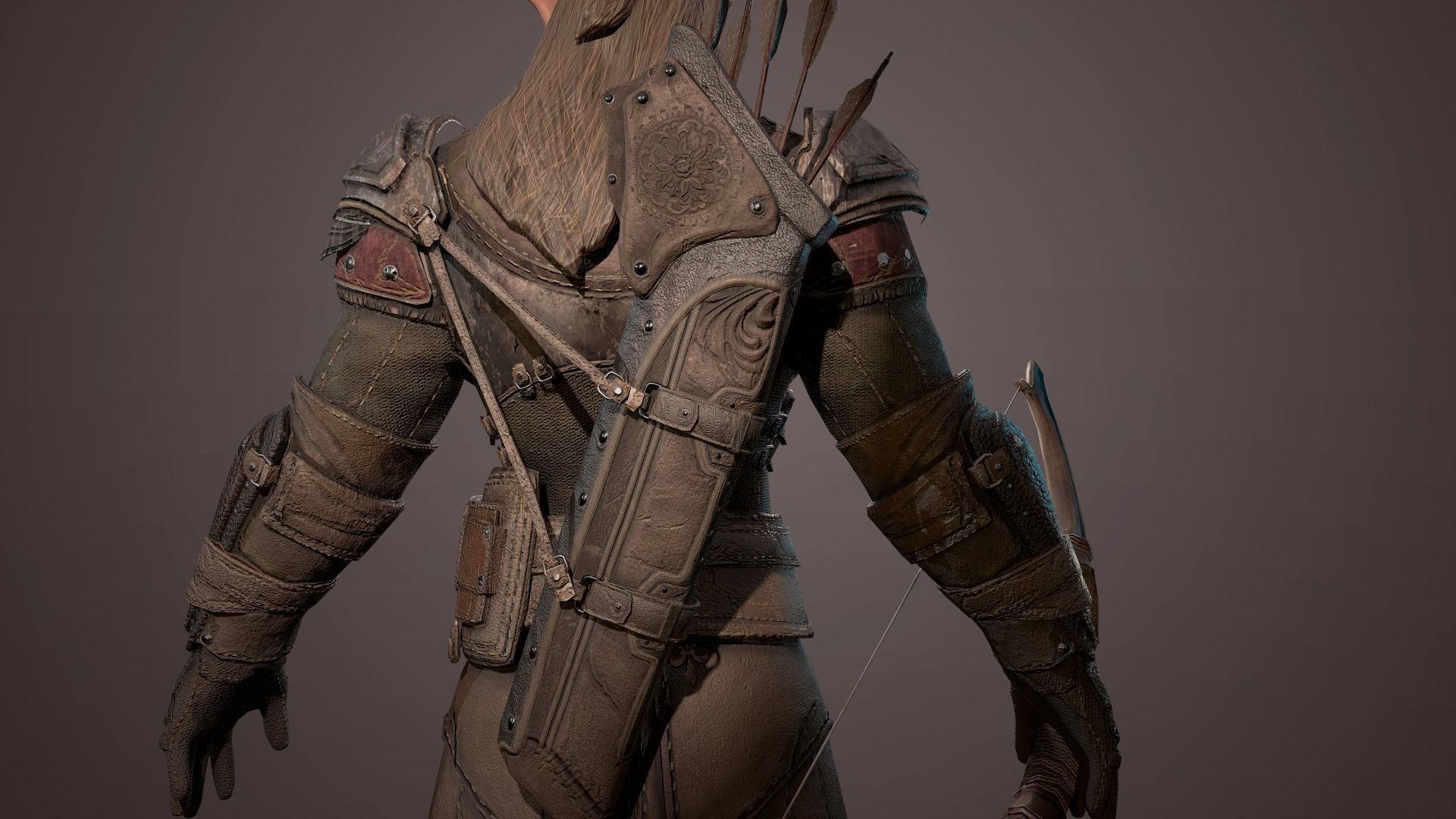 Monster archer high poly model 3D model_9