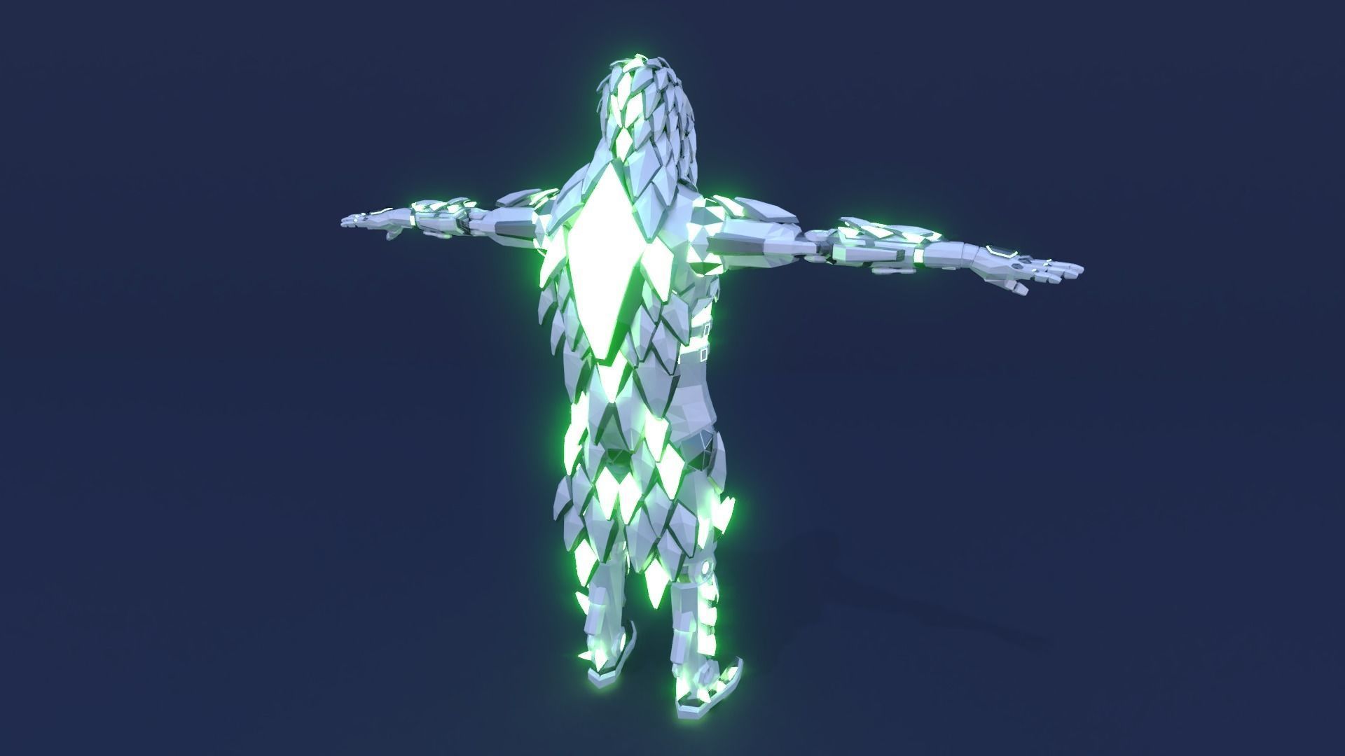 Sci Fi Character Assassin Robot 3D model_6