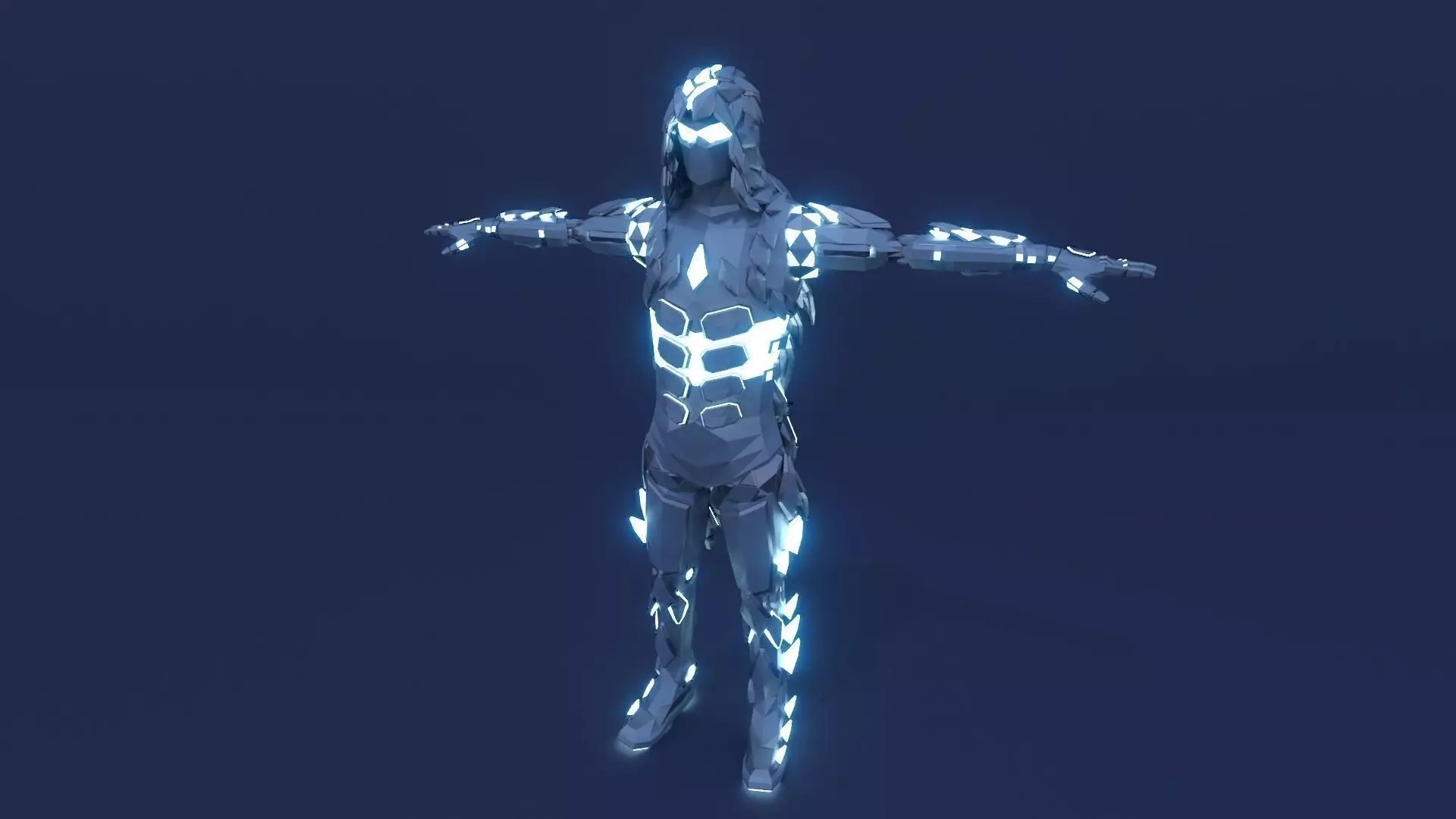 Sci Fi Character Assassin Robot 3D model_0