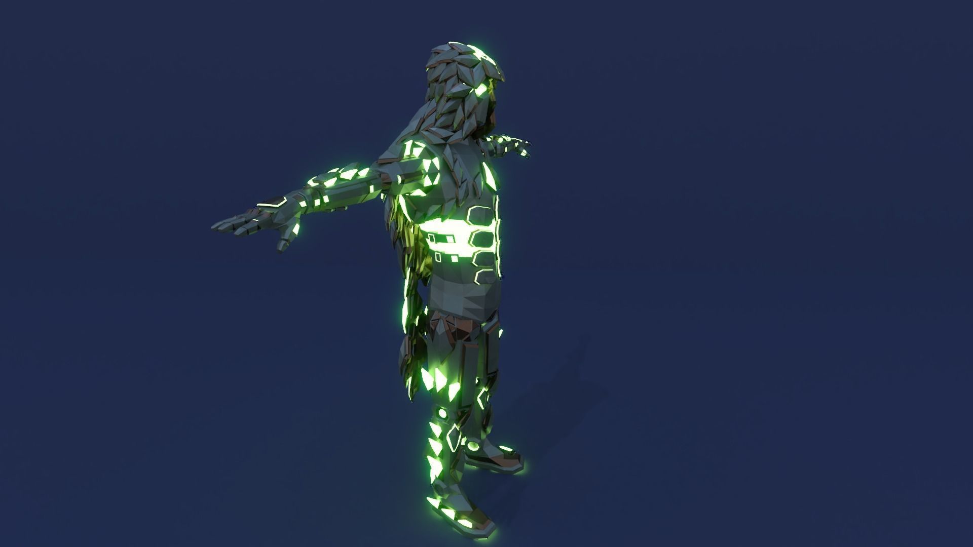 Sci Fi Character Assassin Robot 3D model_15
