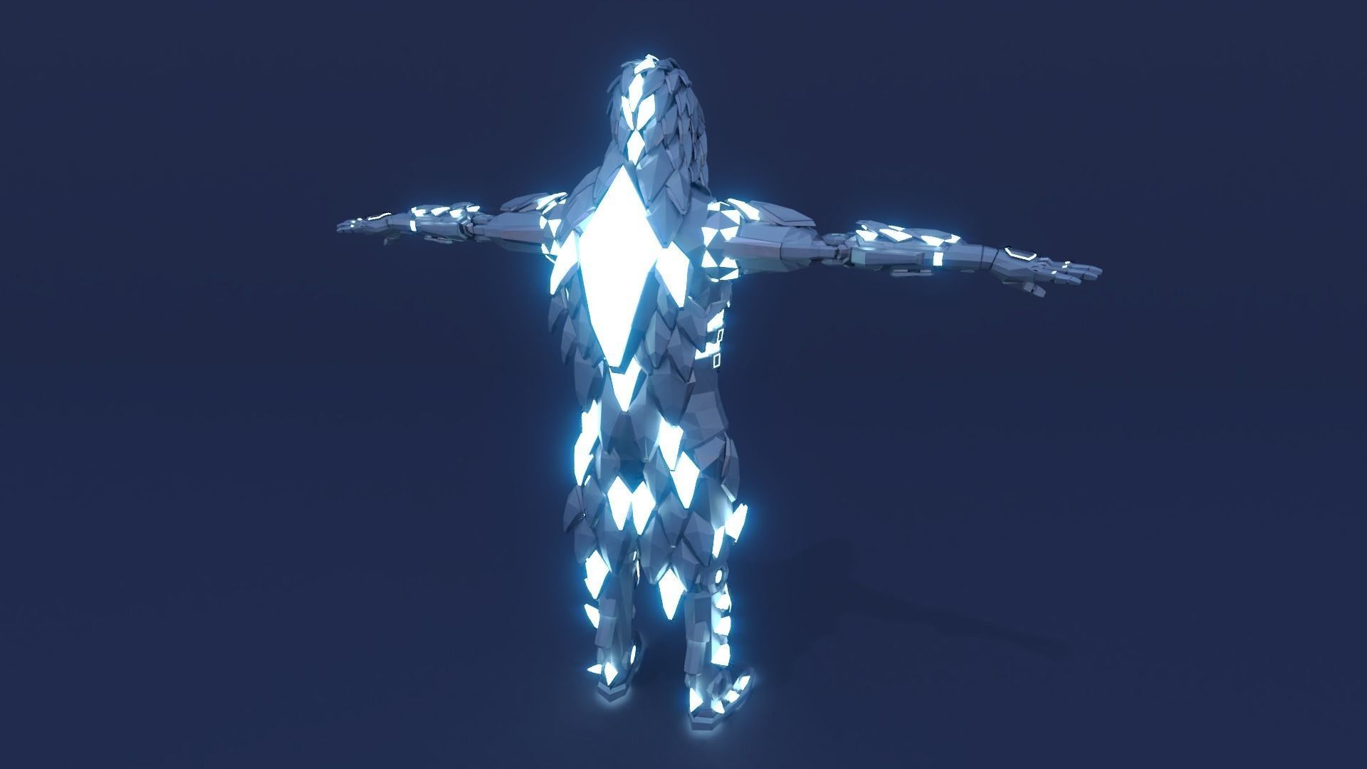 Sci Fi Character Assassin Robot 3D model_2