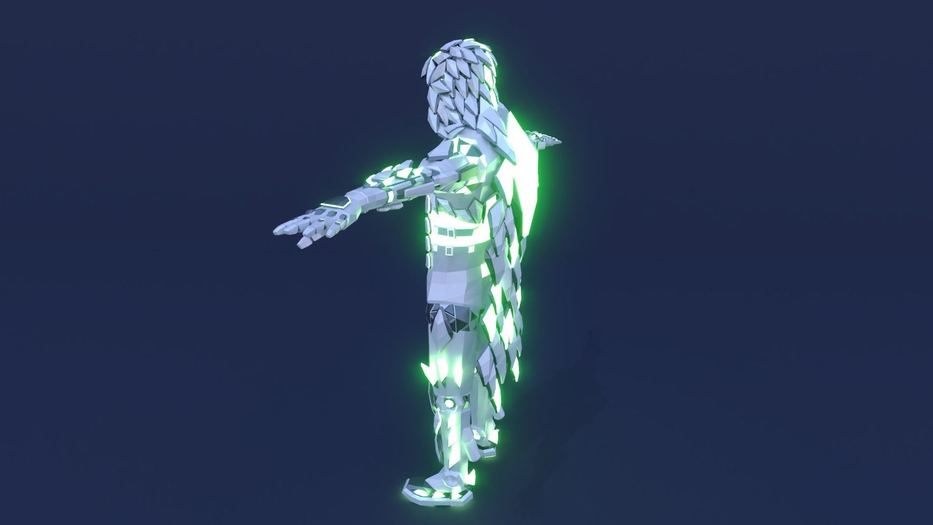 Sci Fi Character Assassin Robot 3D model_5