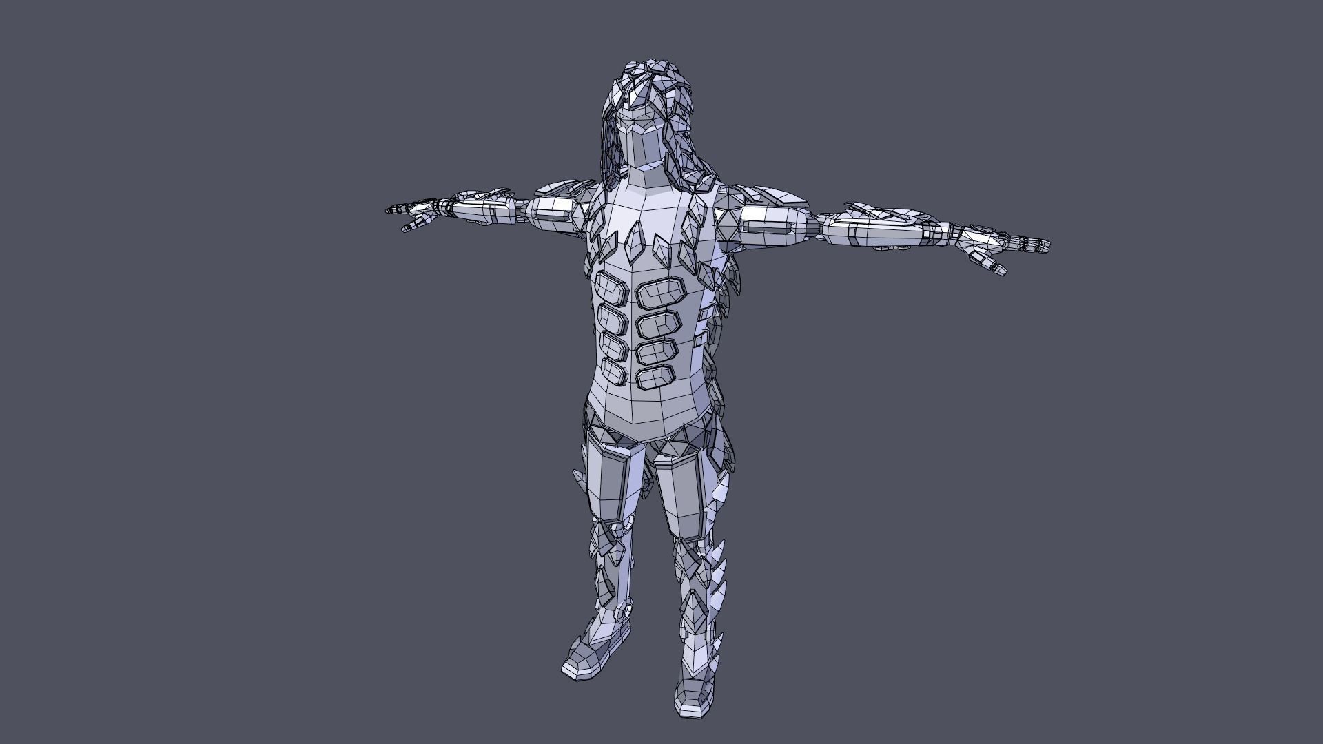 Sci Fi Character Assassin Robot 3D model_16