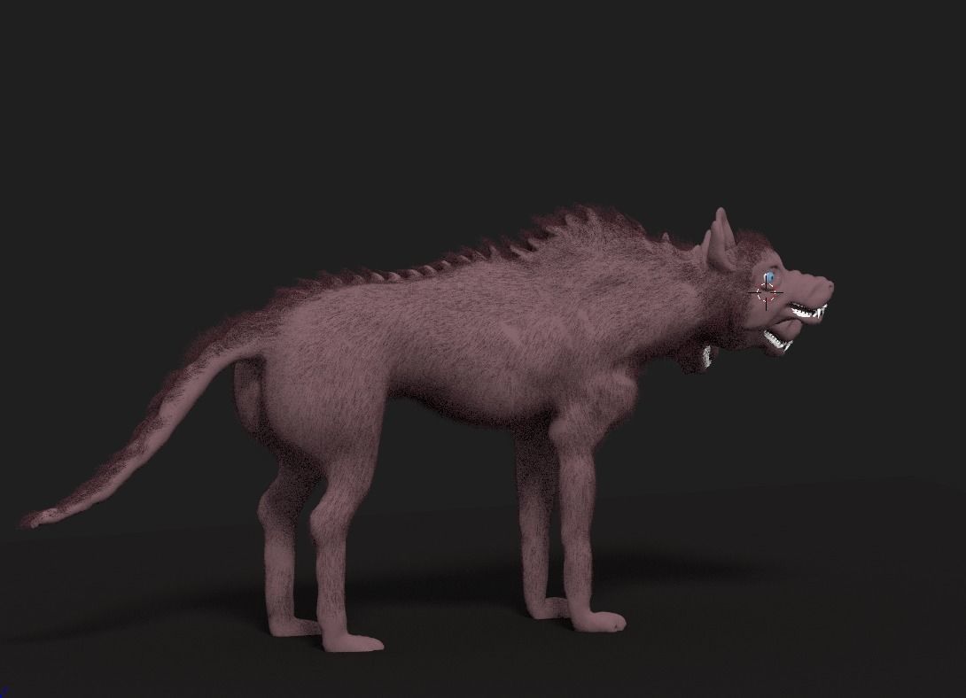 Cerberus the multi-headed dog 3D model_1