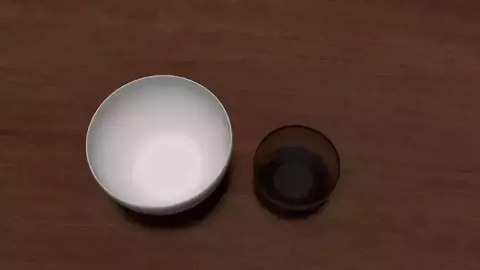 Bowls bowl and bowl on wooden table