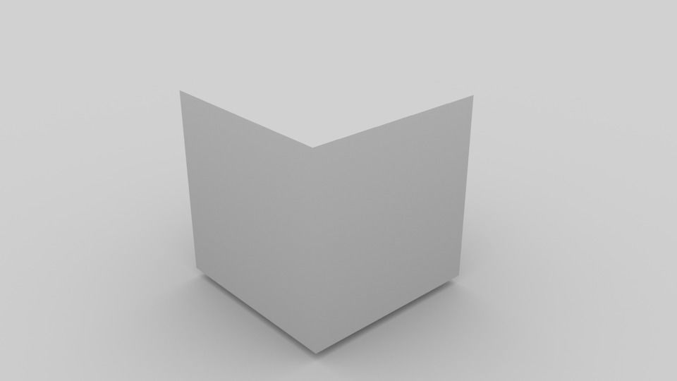 Glass Cube Turquoise  3D model_6