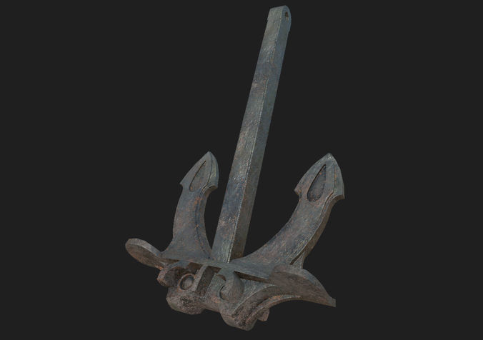 Anchor Low-poly 3D model