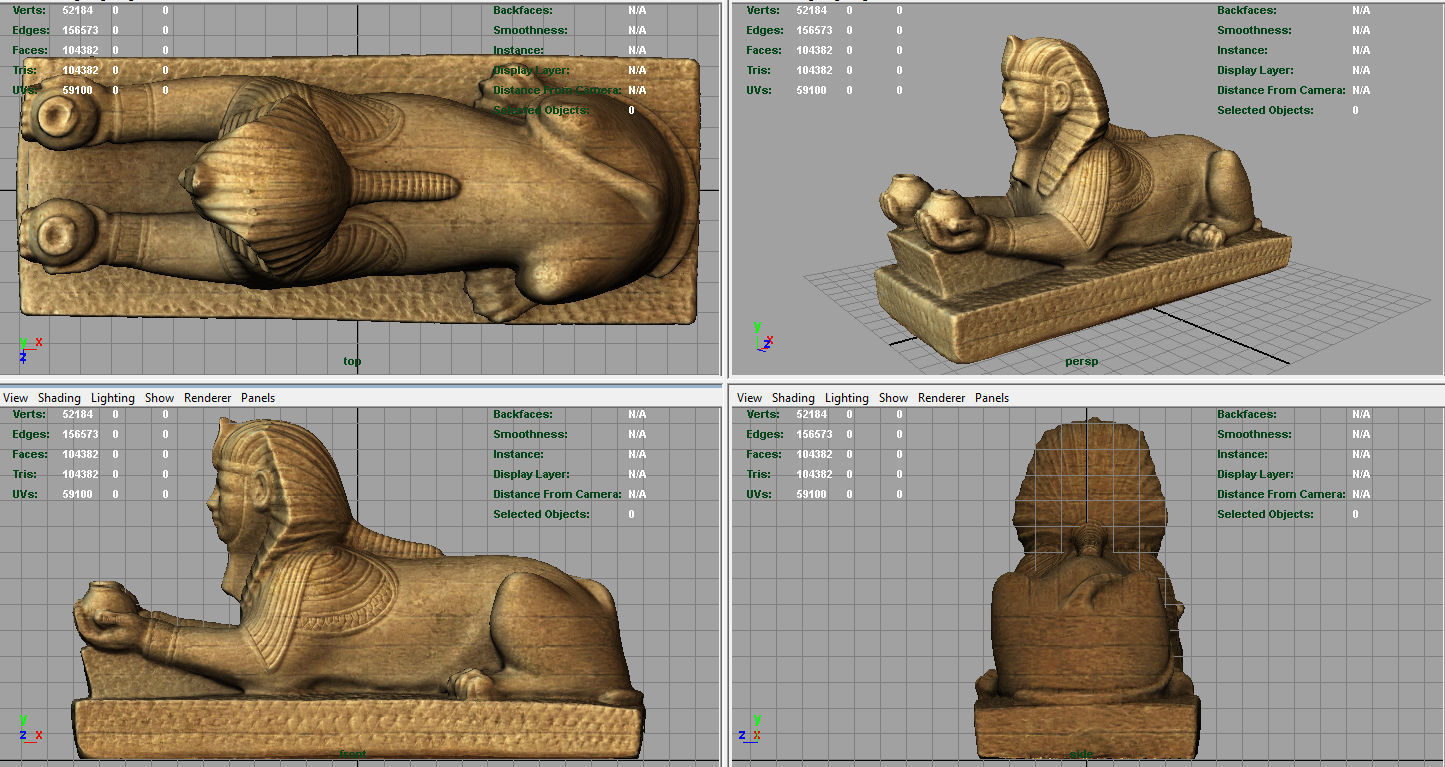 The Alabaster Sphinx 3D model_5