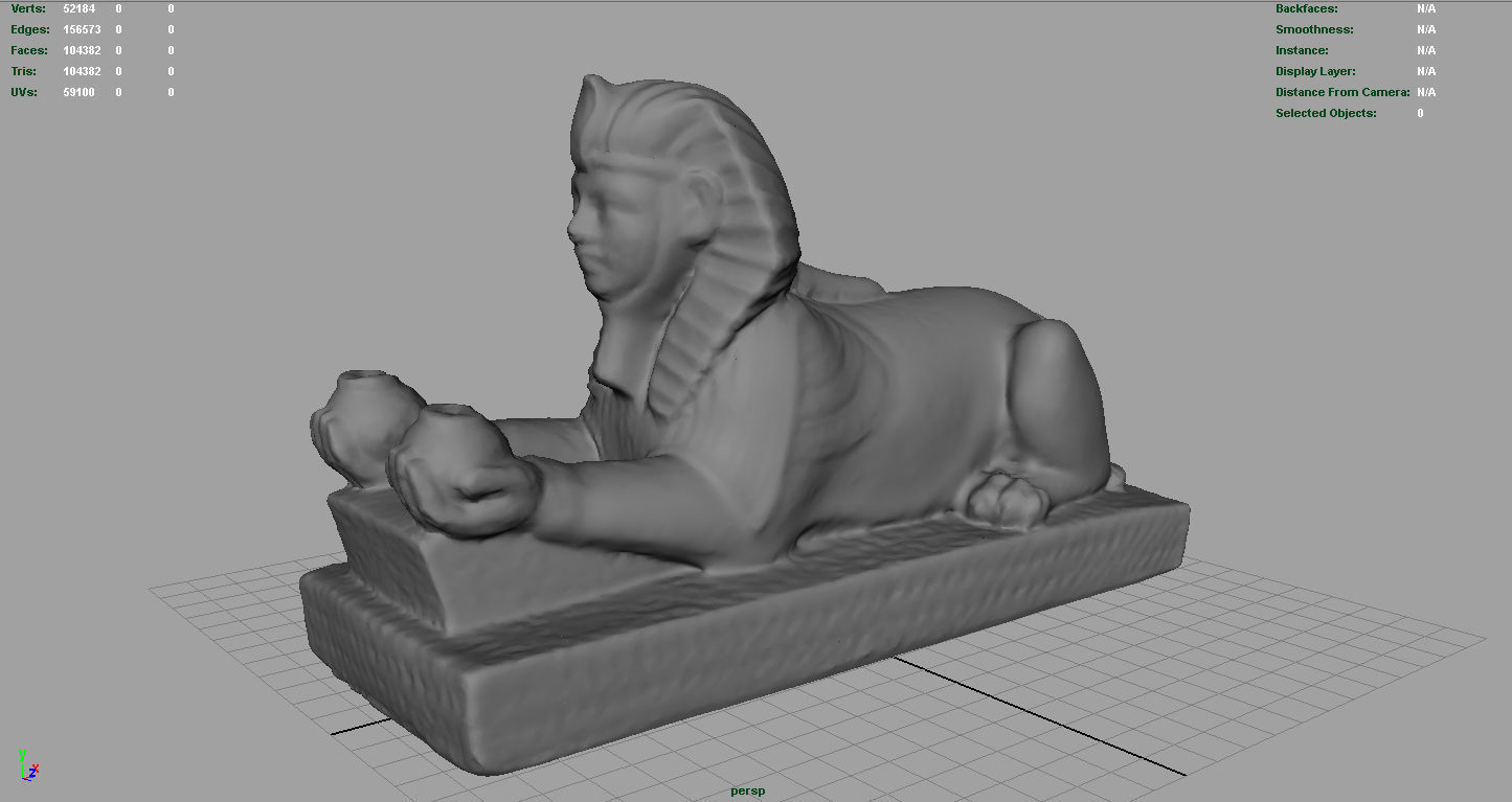 The Alabaster Sphinx 3D model_4