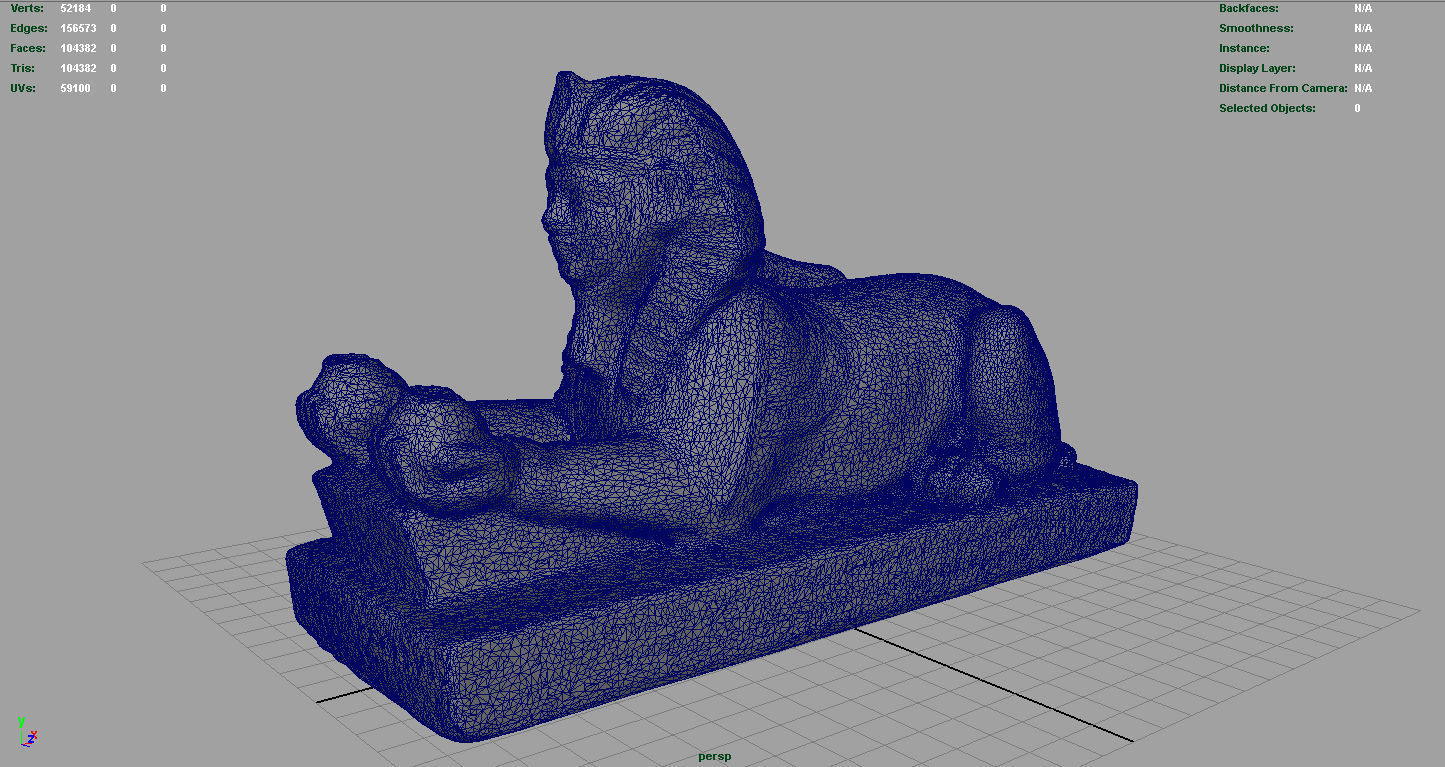 The Alabaster Sphinx 3D model_3