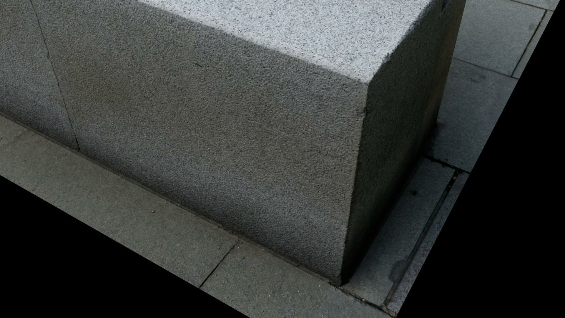 City Bench Low-poly 3D model_1