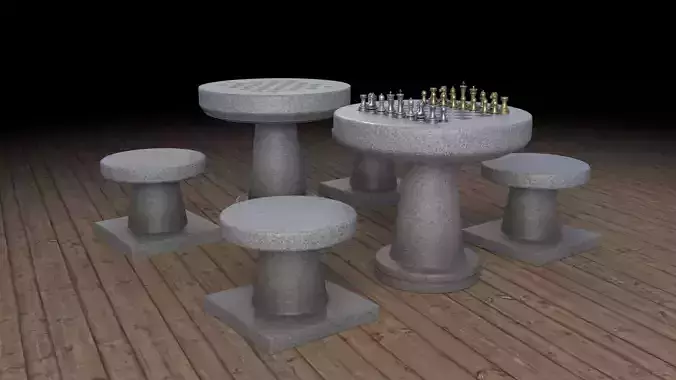 Outdoor Granite Chessboard