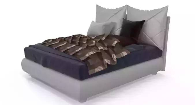 Bed Twils Blanca Deco 3D model