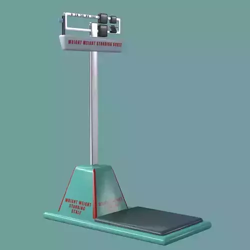 Standing Scales 3D object 3D model
