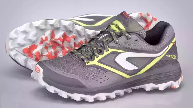 HIKING SHOES Low-poly 3D model