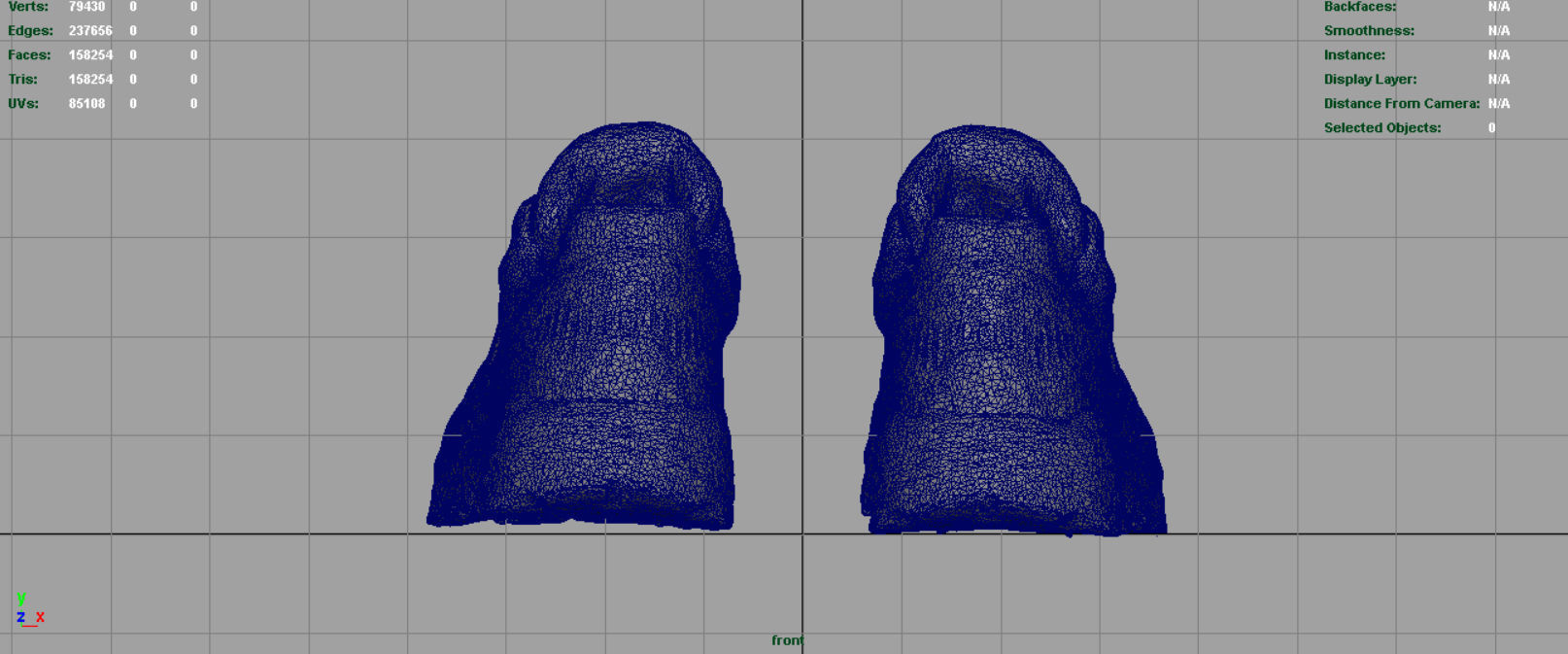 HIKING SHOES Low-poly 3D model_13