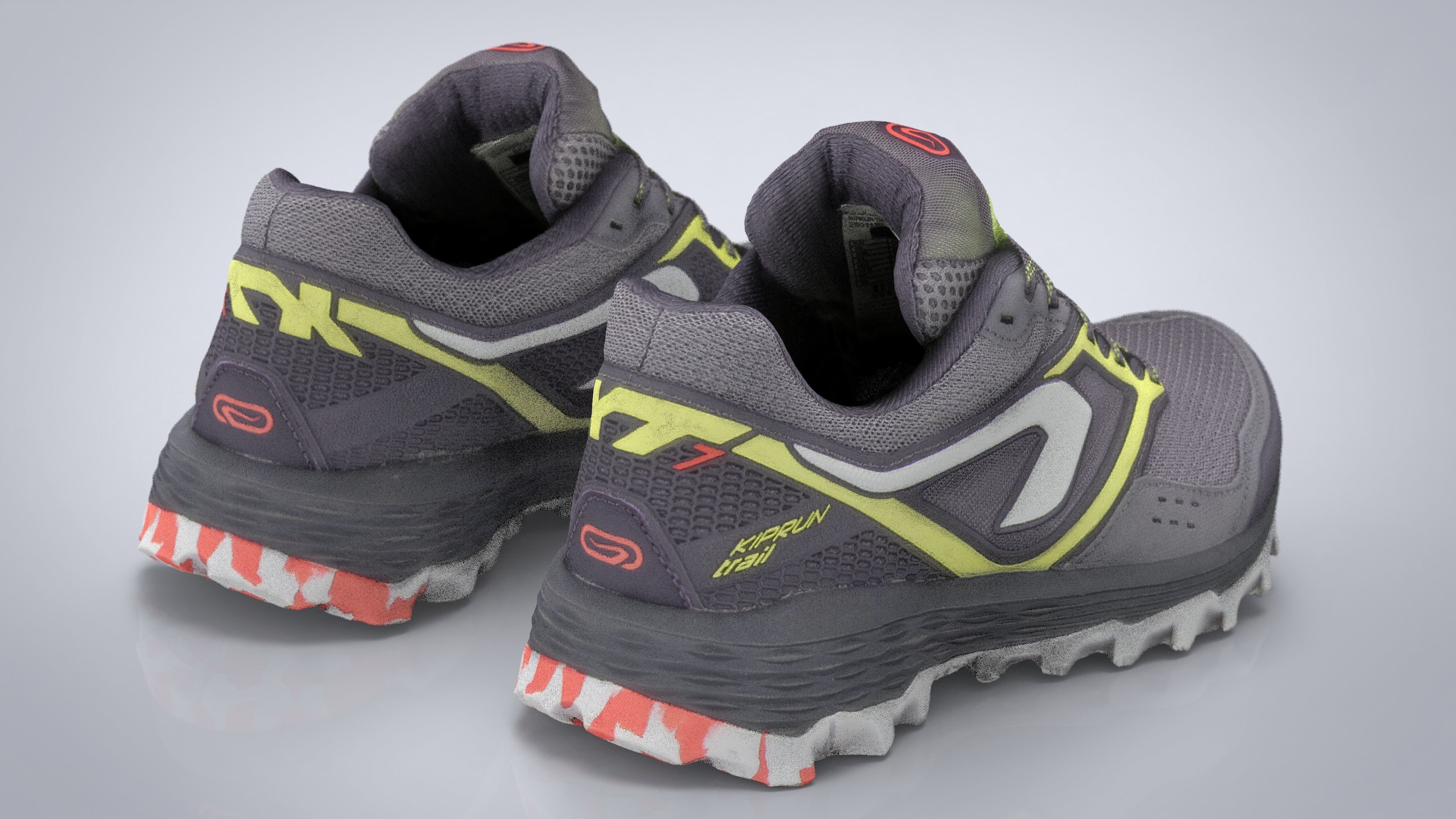 HIKING SHOES Low-poly 3D model_21