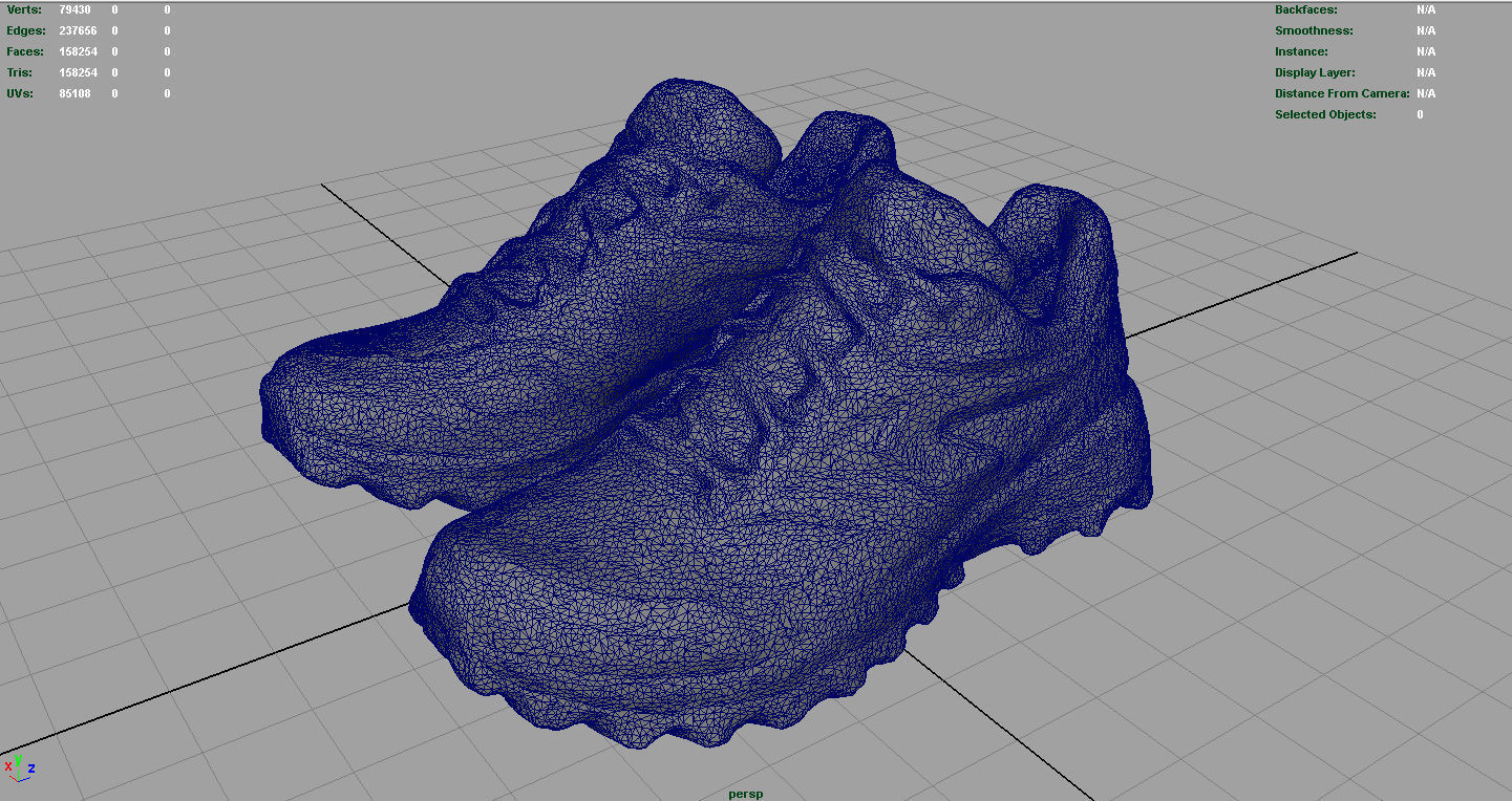 HIKING SHOES Low-poly 3D model_5