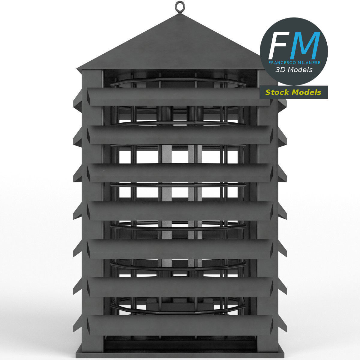 Bug zapper 3D model_3