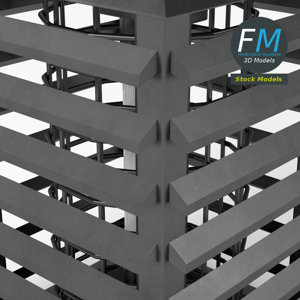 Bug zapper 3D model_5