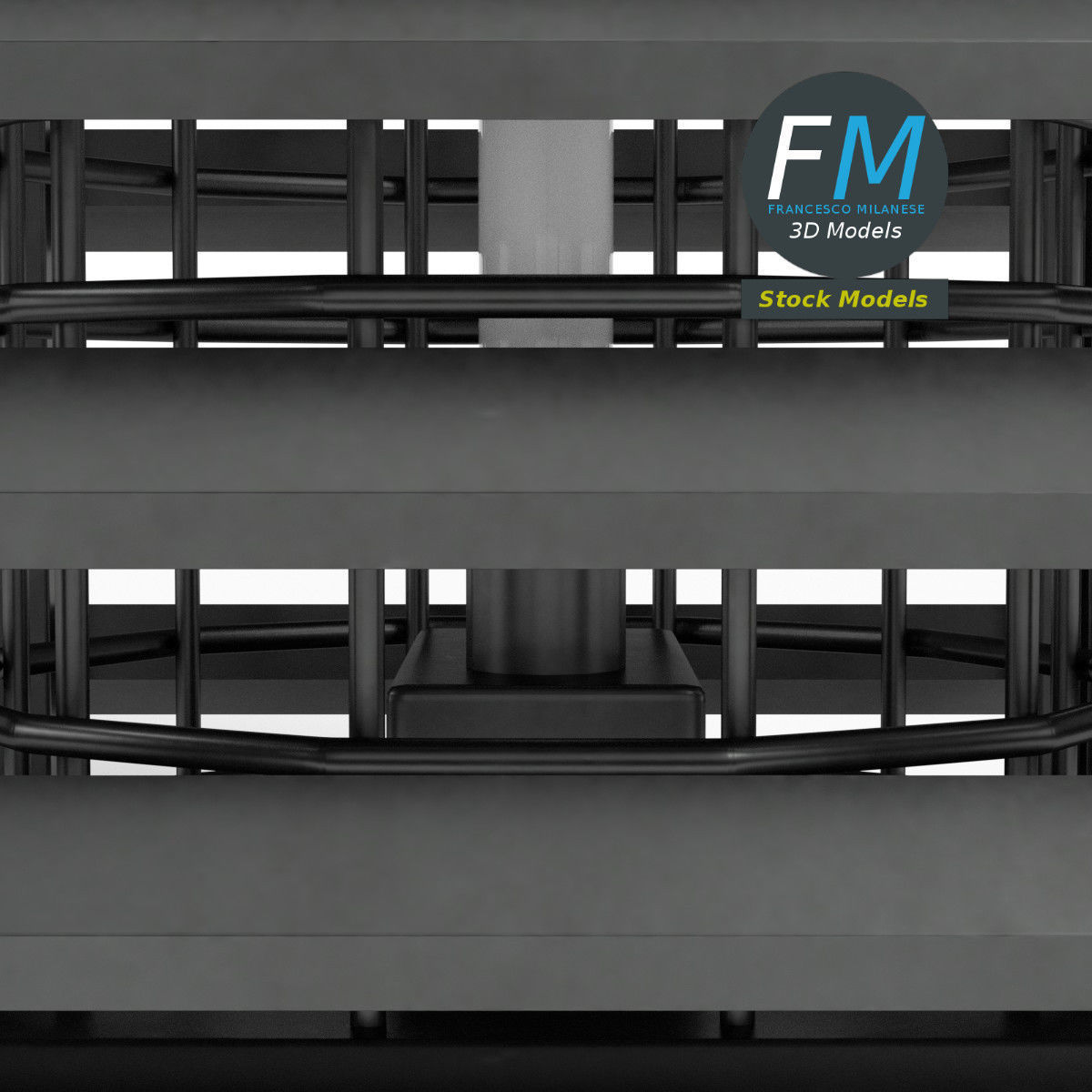 Bug zapper 3D model_4