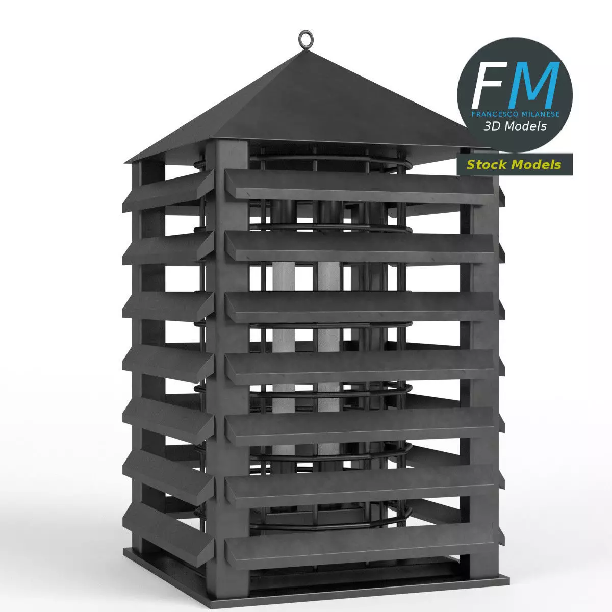 Bug zapper 3D model_0