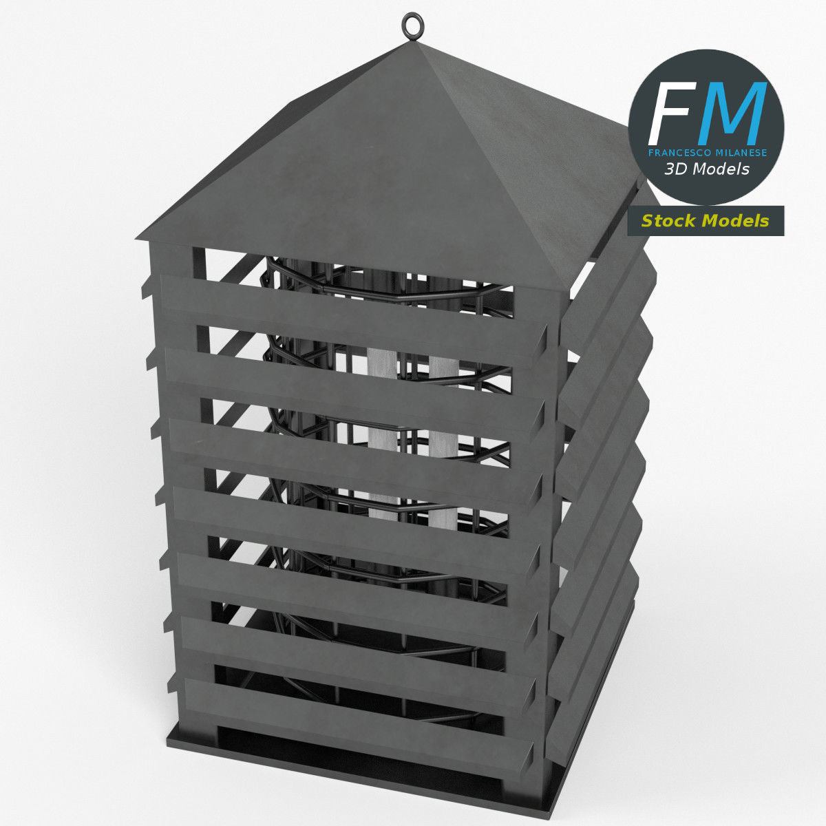 Bug zapper 3D model_2