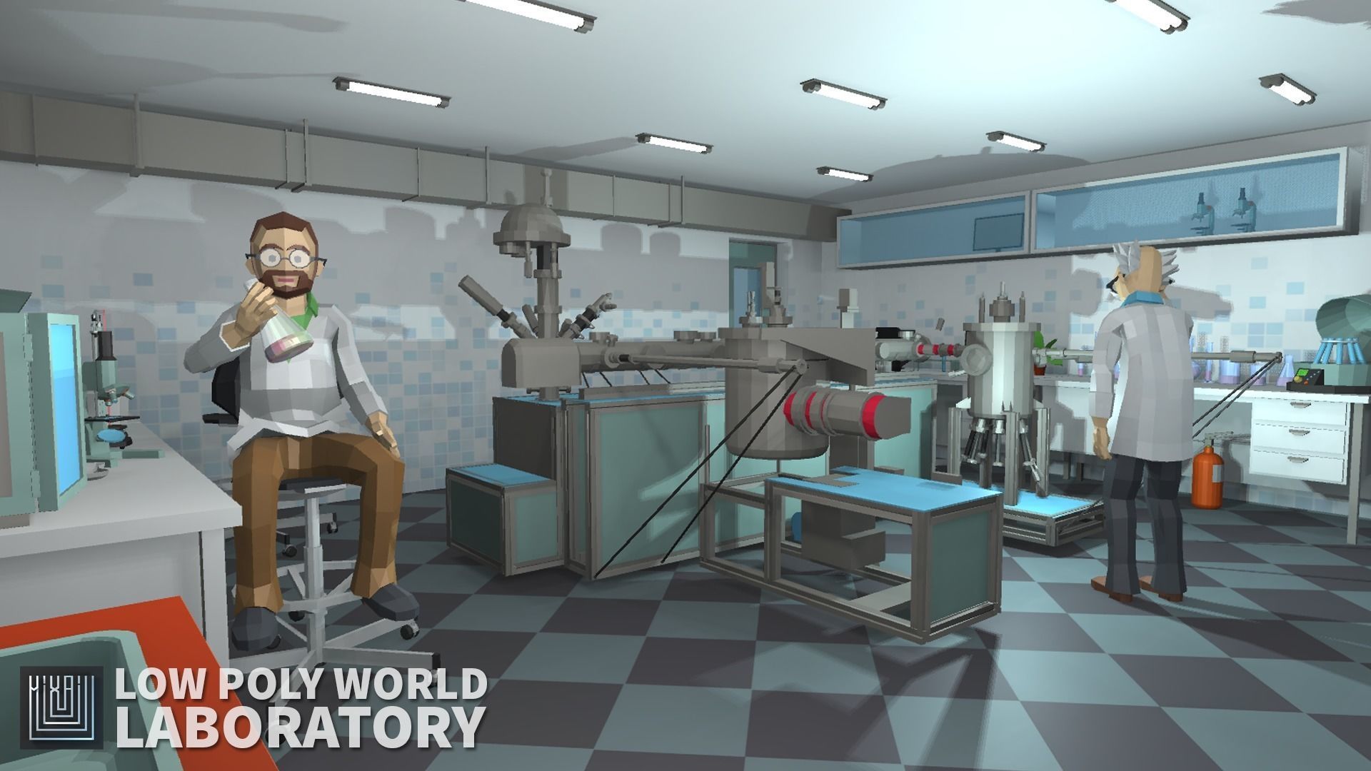 LOW POLY WORLD - LABORATORY 3D model_3
