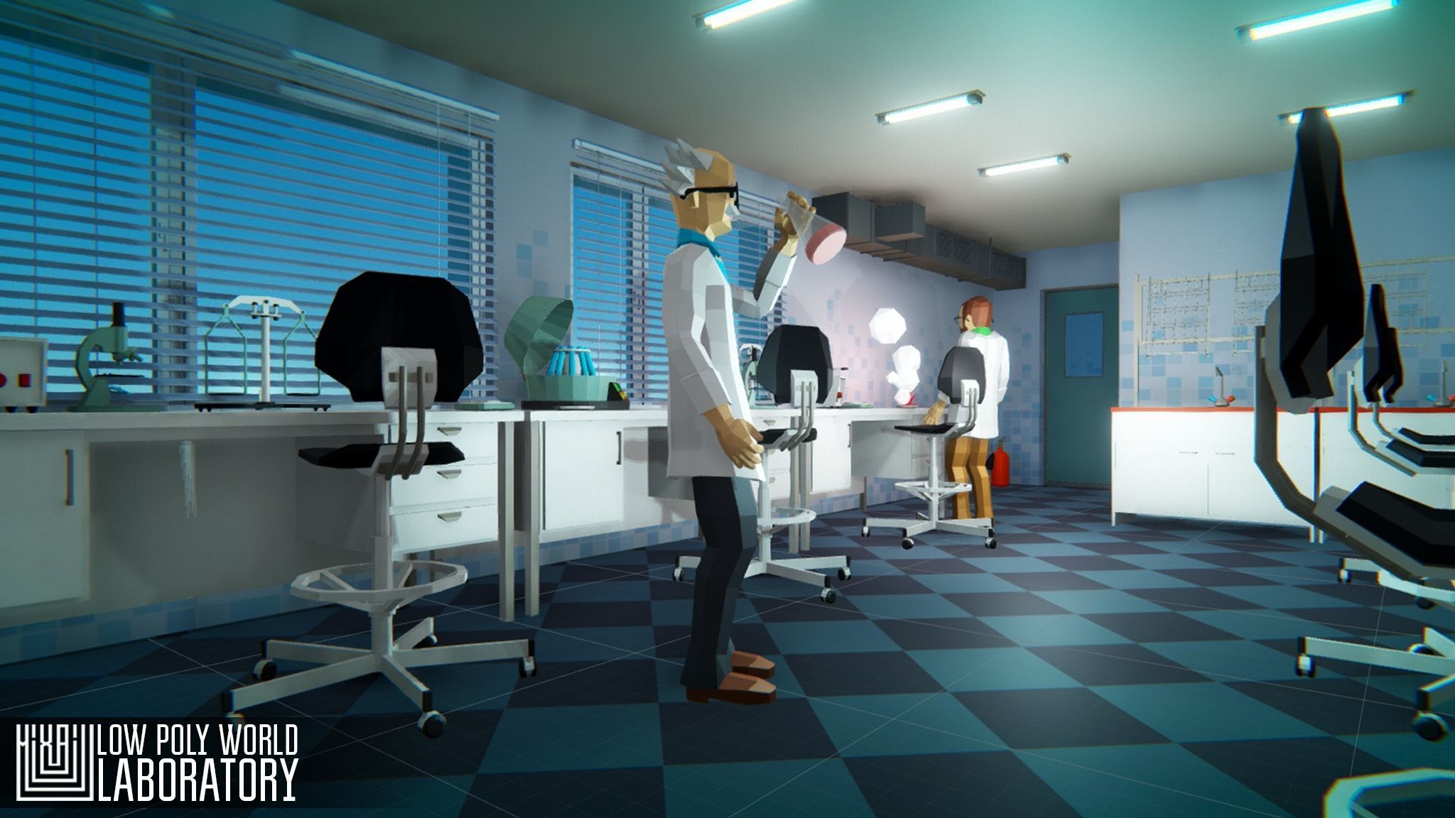 LOW POLY WORLD - LABORATORY 3D model_25