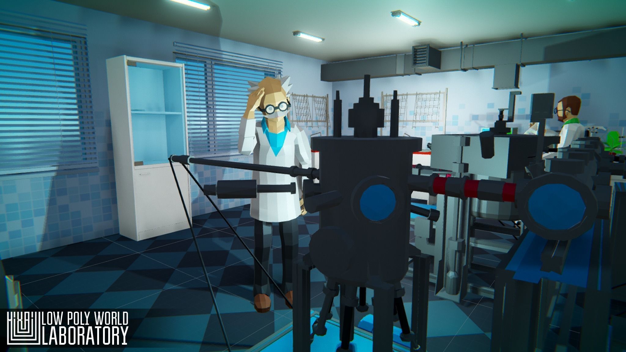 LOW POLY WORLD - LABORATORY 3D model_10