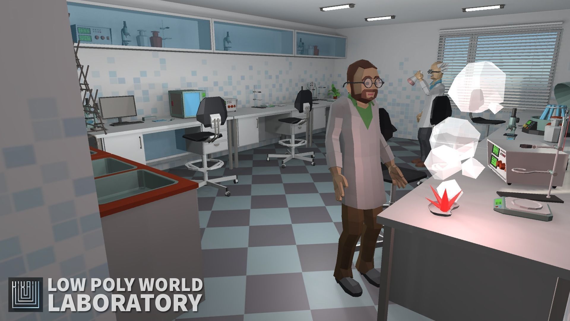 LOW POLY WORLD - LABORATORY 3D model_2
