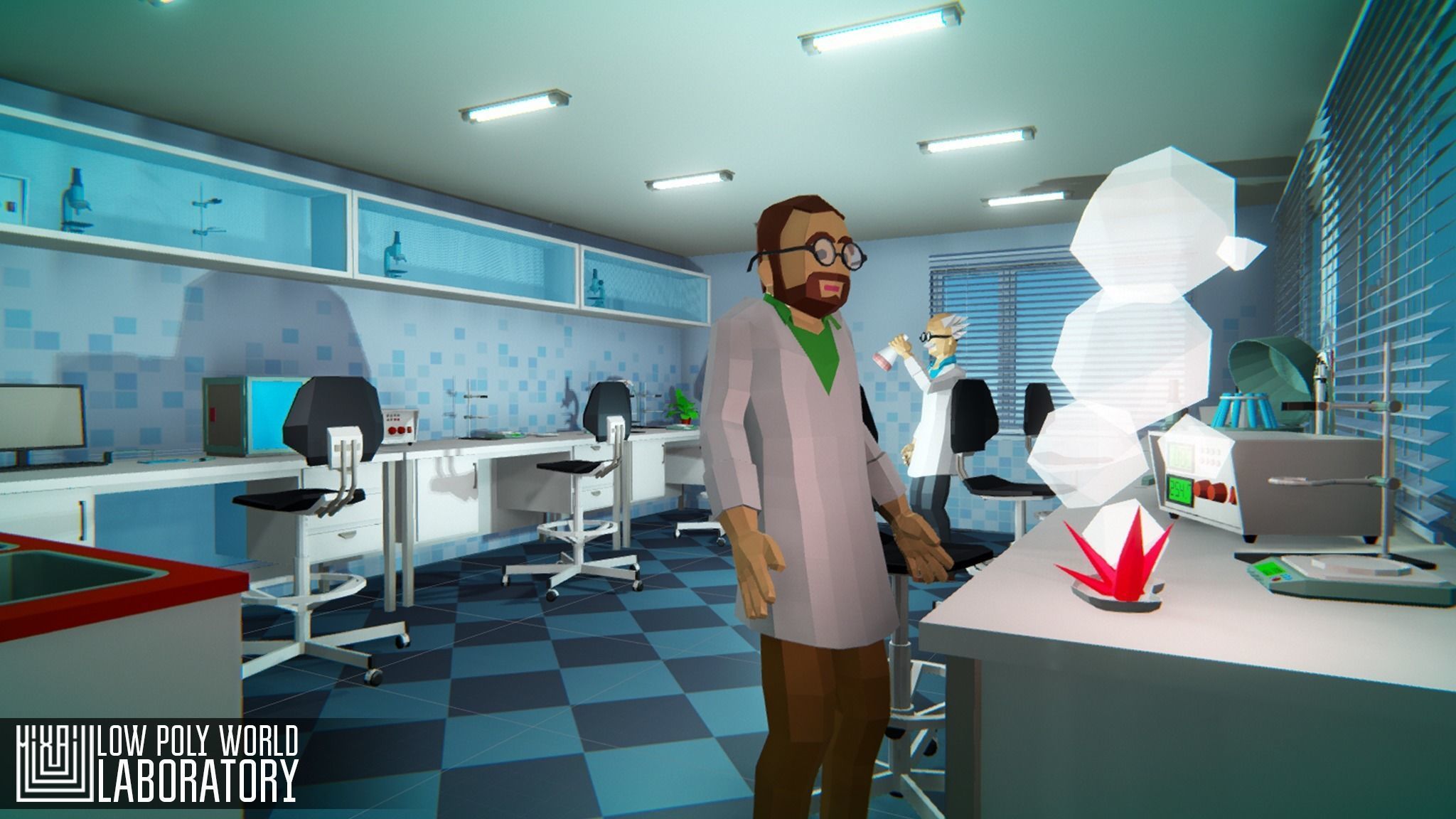 LOW POLY WORLD - LABORATORY 3D model_16