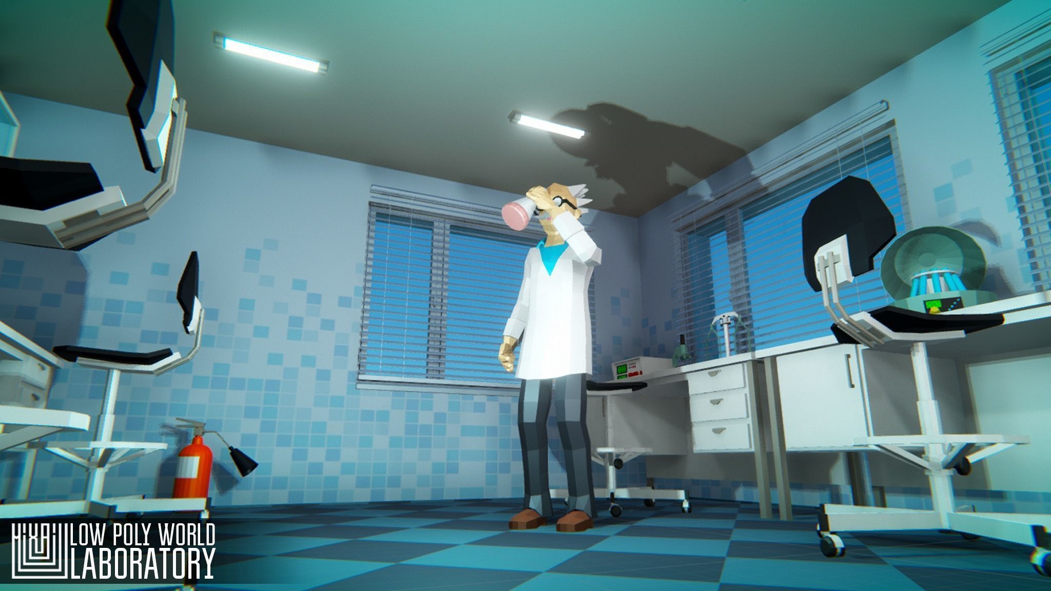 LOW POLY WORLD - LABORATORY 3D model_14
