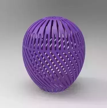Lampshade plastic egg 3D print model
