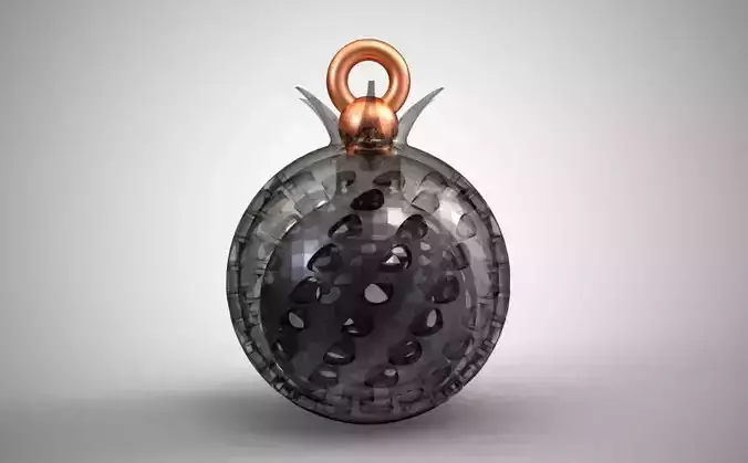 Pomegranate Necklace 3D print model