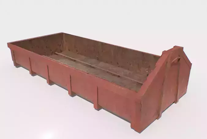 Trash Container 5 PBR Low-poly 3D model