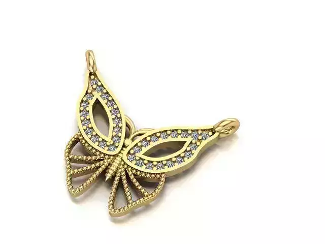 happy butterfly necklace 