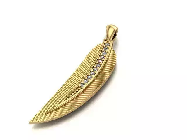 bird feather necklace