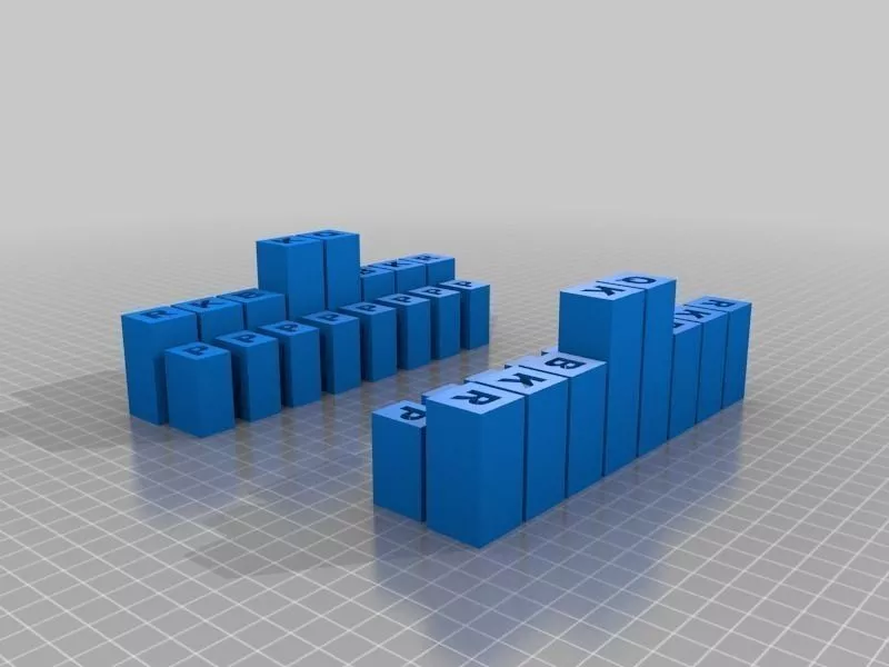 PlayBlock Block Chess Free 3D print model